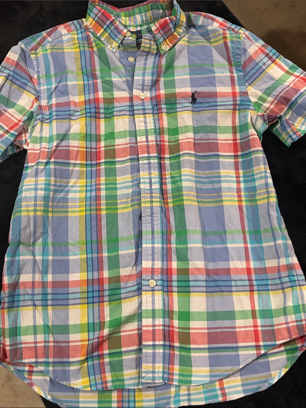 Polo by Ralph Lauren Multicolor Plaid Short-Sleeve Button-Down Shirt